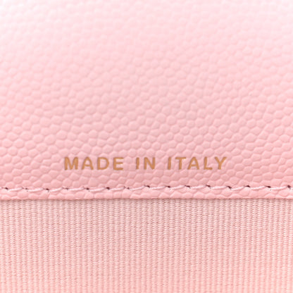 Chanel Caviar Quilted Crystal CC Flap Card Holder Pink 6 of 9