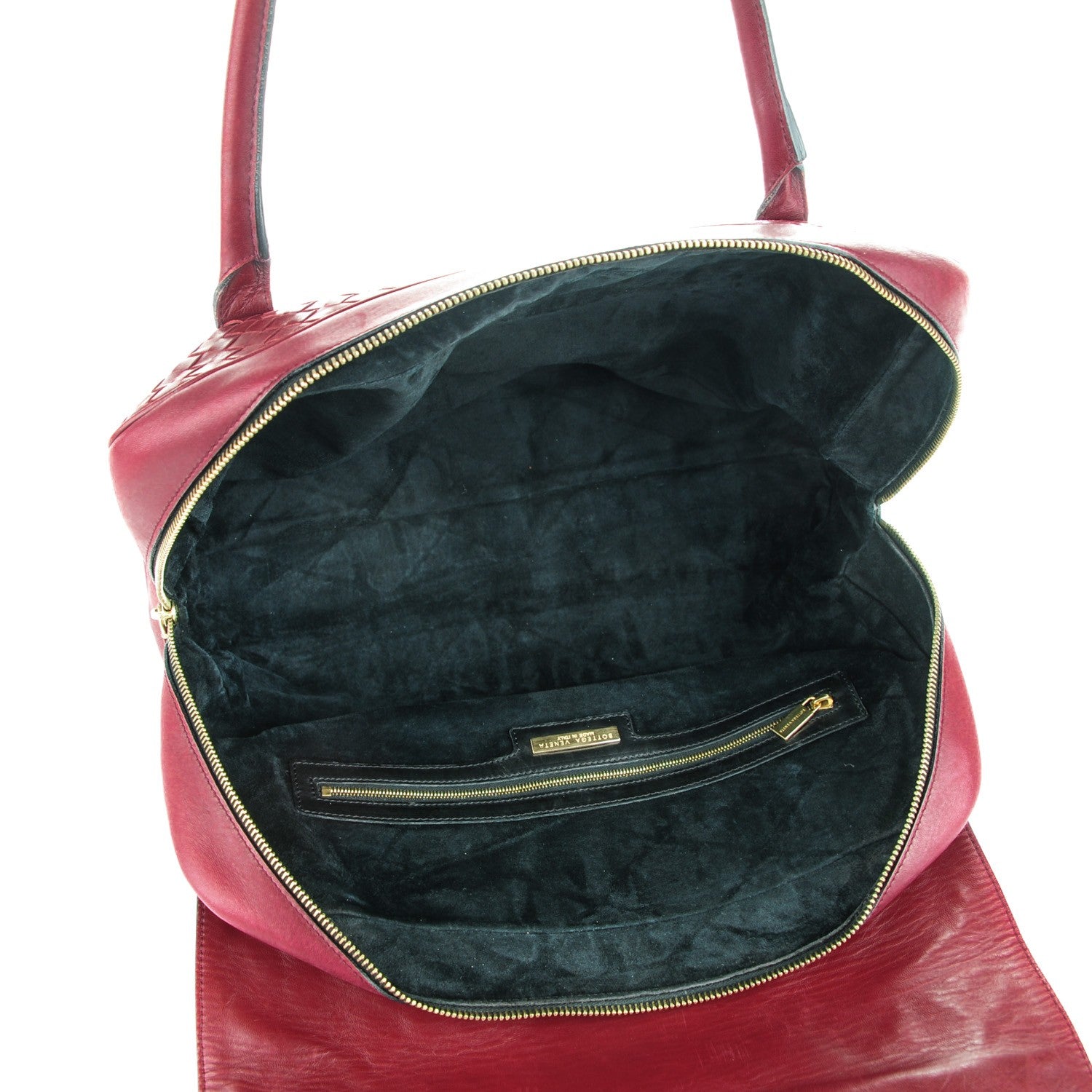 Bottega Veneta Nappa Intrecciato Satchel Red 5 of 12