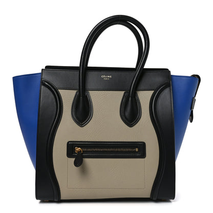 Celine Elephant Calfskin Mini Tri-Color Luggage Beige 1 of 10