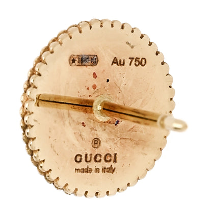 Gucci 18K Yellow Gold Enamel Icon Blooms Earrings 4 of 4
