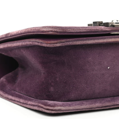 Chanel Velvet Quilted Small Boy Flap Purple 8 of 12