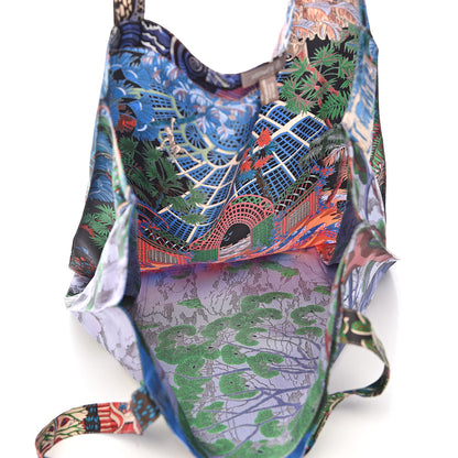 Hermes Silk Petit H Jardins D'Hiver Shopping Bag 5 of 8
