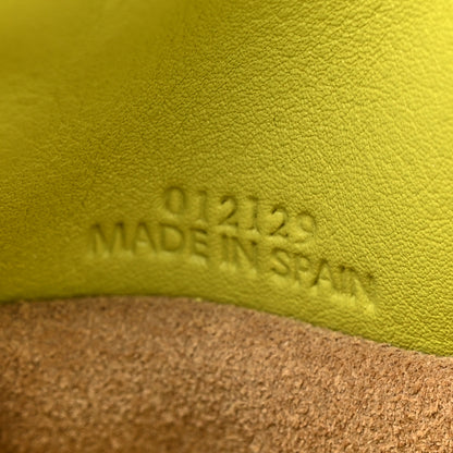 Loewe Nappa Medium Flamenco Knot Bag Lime Yellow 6 of 12