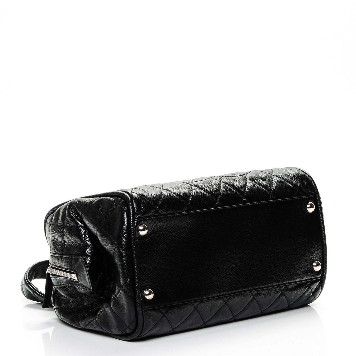 Chanel Caviar Quilted CC Timeless Bowler Black 4 of 7