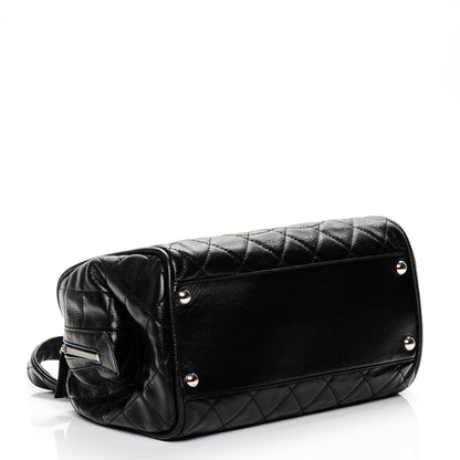 Chanel Caviar Quilted CC Timeless Bowler Black 4 of 7
