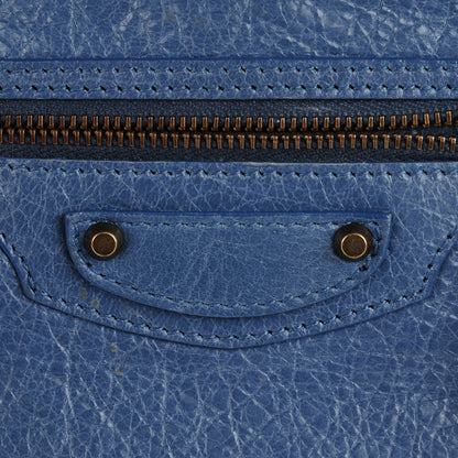 Balenciaga Agneau Classic Hardware Flat Crossbody Bleu Persan 8 of 11
