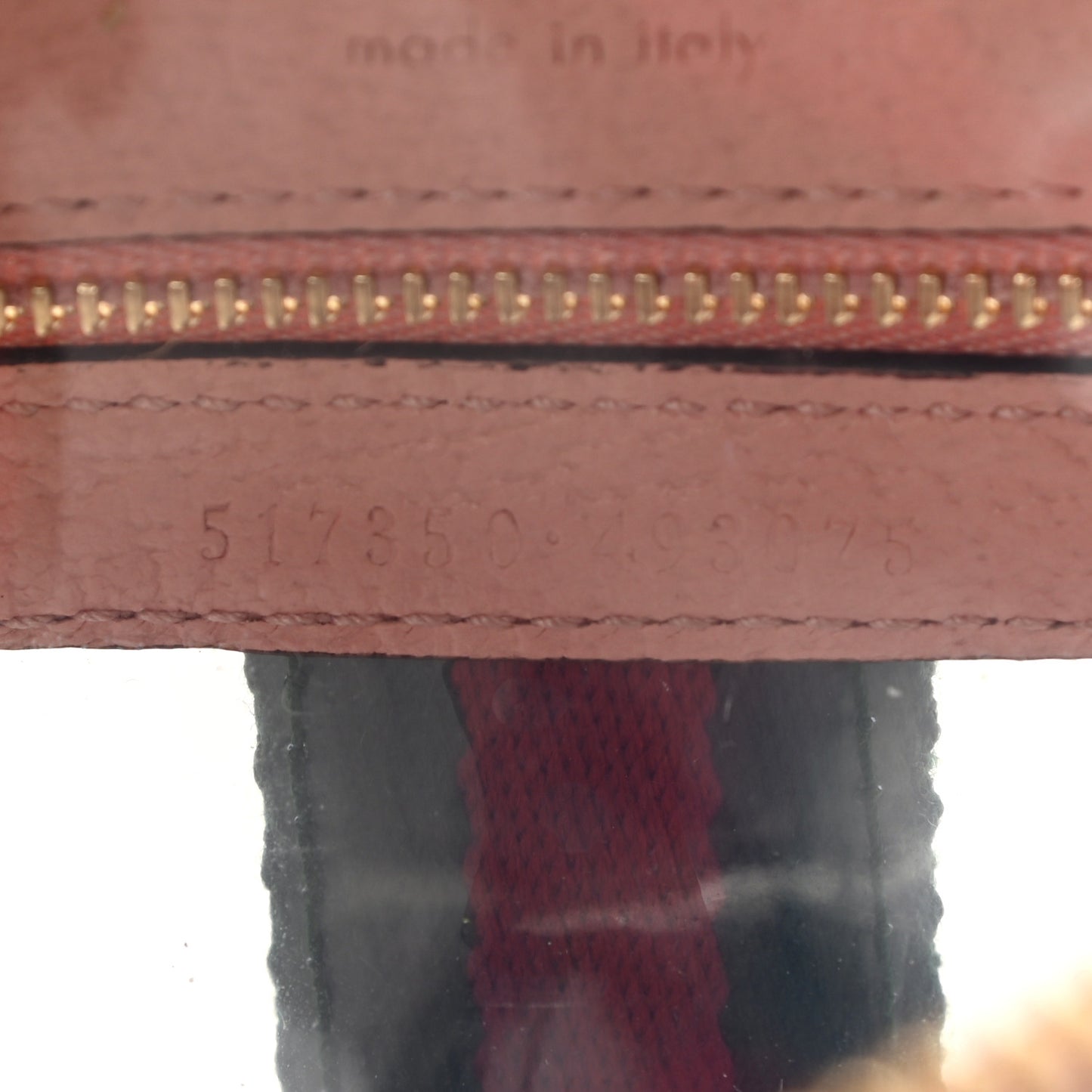 Vinyl Web Mini Ophidia Transparent Shoulder Bag Perfect Pink