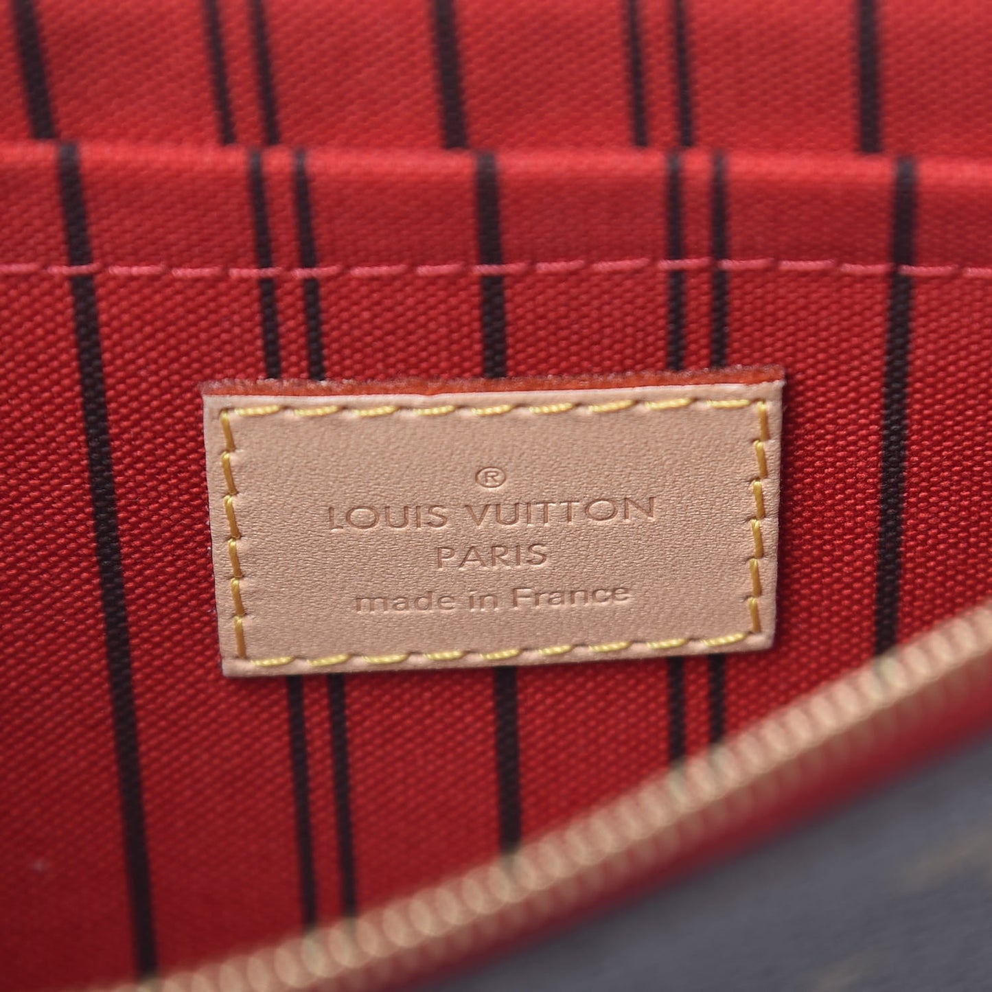 Monogram Neverfull MM GM Pochette Cherry
