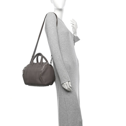 Alexander Wang Pebbled Lambskin Rockie Oyster Silver Hardware 2 of 12