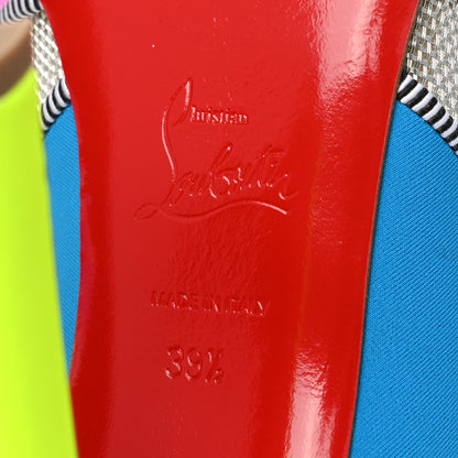 Christian Louboutin Neoprene Mesh Miamscratch 100 Sandals 39.5 Multicolor 6 of 8