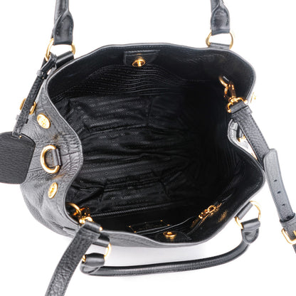 Prada Vitello Daino Shoulder Bag Nero Black 5 of 8