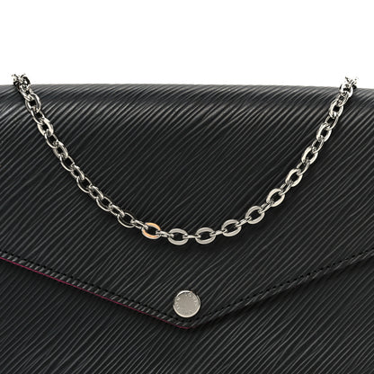 Louis Vuitton Epi Pochette Felicie Black Hot Pink 13 of 15