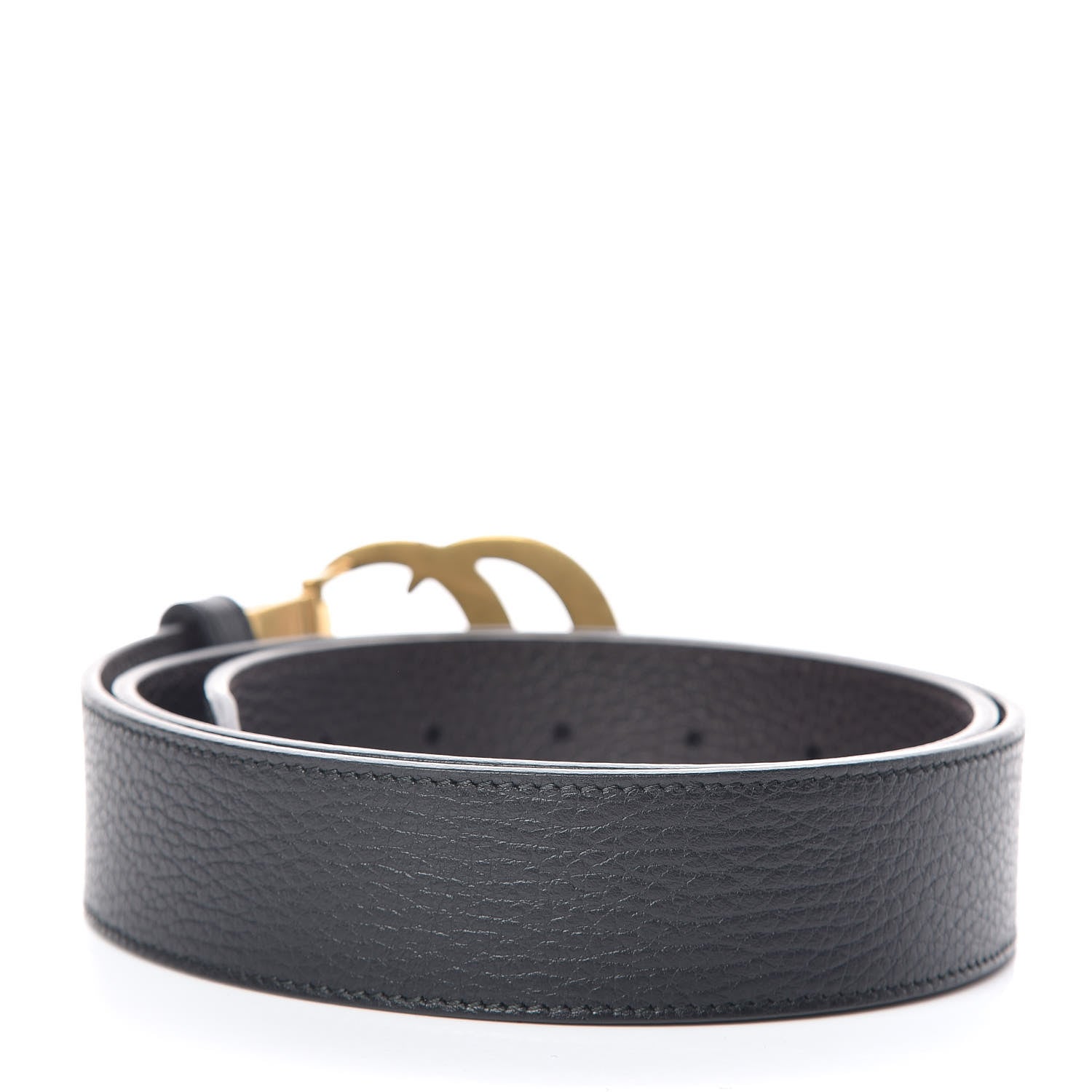 Gucci Calfskin Double G Reversible 37mm Belt 95 38 Black Cocoa 3 of 7