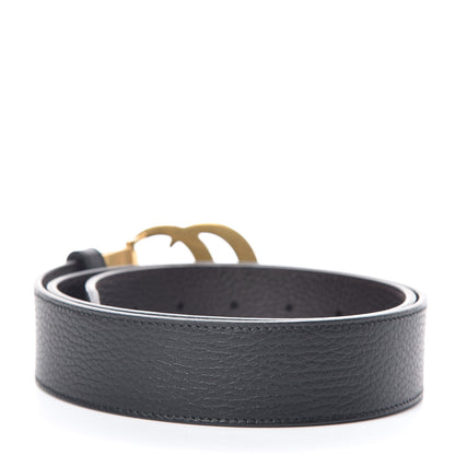 Gucci Calfskin Double G Reversible 37mm Belt 95 38 Black Cocoa 3 of 7