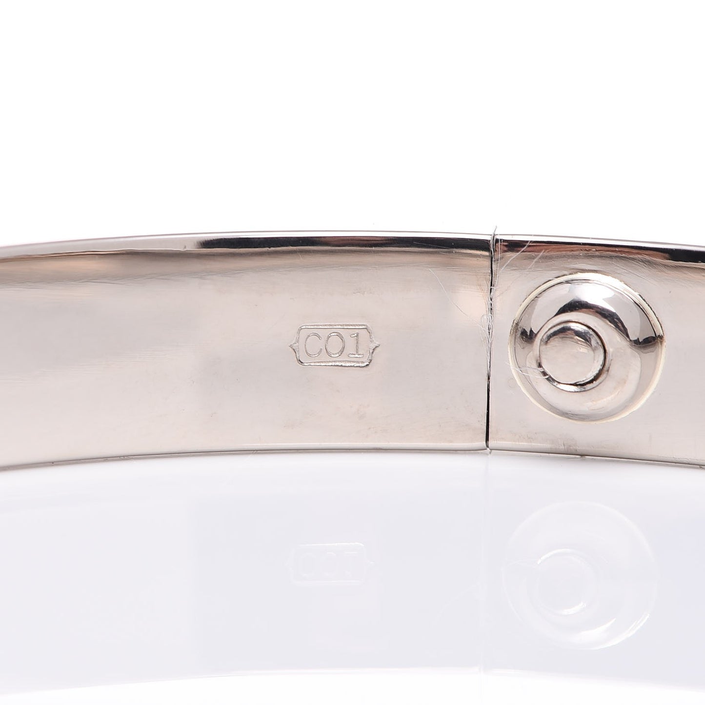 18K White Gold LOVE Bracelet 18