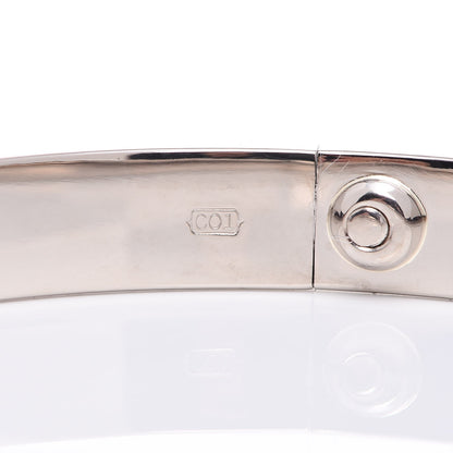 Cartier 18K White Gold LOVE Bracelet 18 7 of 8