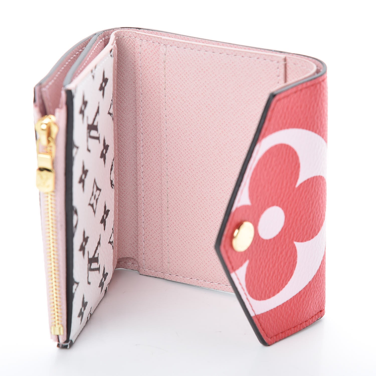 Louis Vuitton Monogram Giant Zoe Wallet Rouge Rose 5 of 10