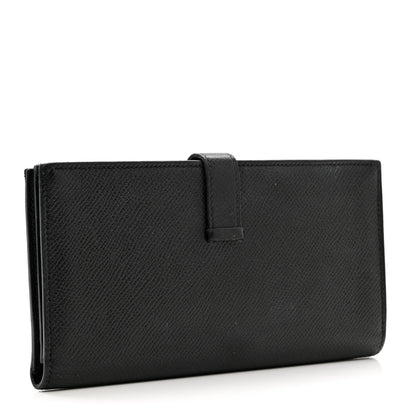 Hermes Epsom Bearn Gusset Wallet Black 3 of 8