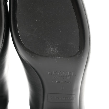 Chanel Smooth Lambskin Loafers 40 Black 8 of 11