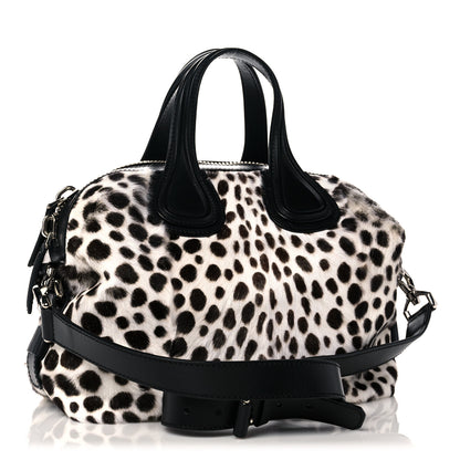Givenchy Calf Hair Dalmatian Print Small Nightingale White Black 2 of 12