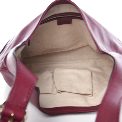 Gucci Calfskin Medium Jackie Shoulder Bag Burgundy 5 of 17