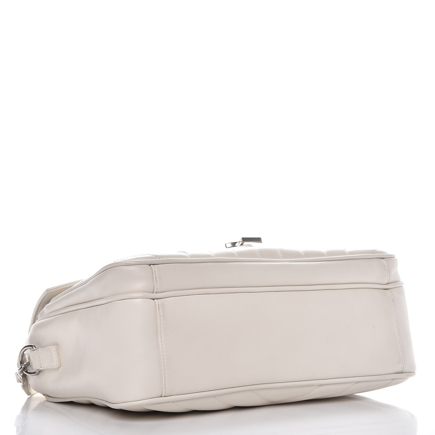 Saint Laurent Calfskin Y Quilted Monogram Loulou Shoulder Bag Porcellana 7 of 15