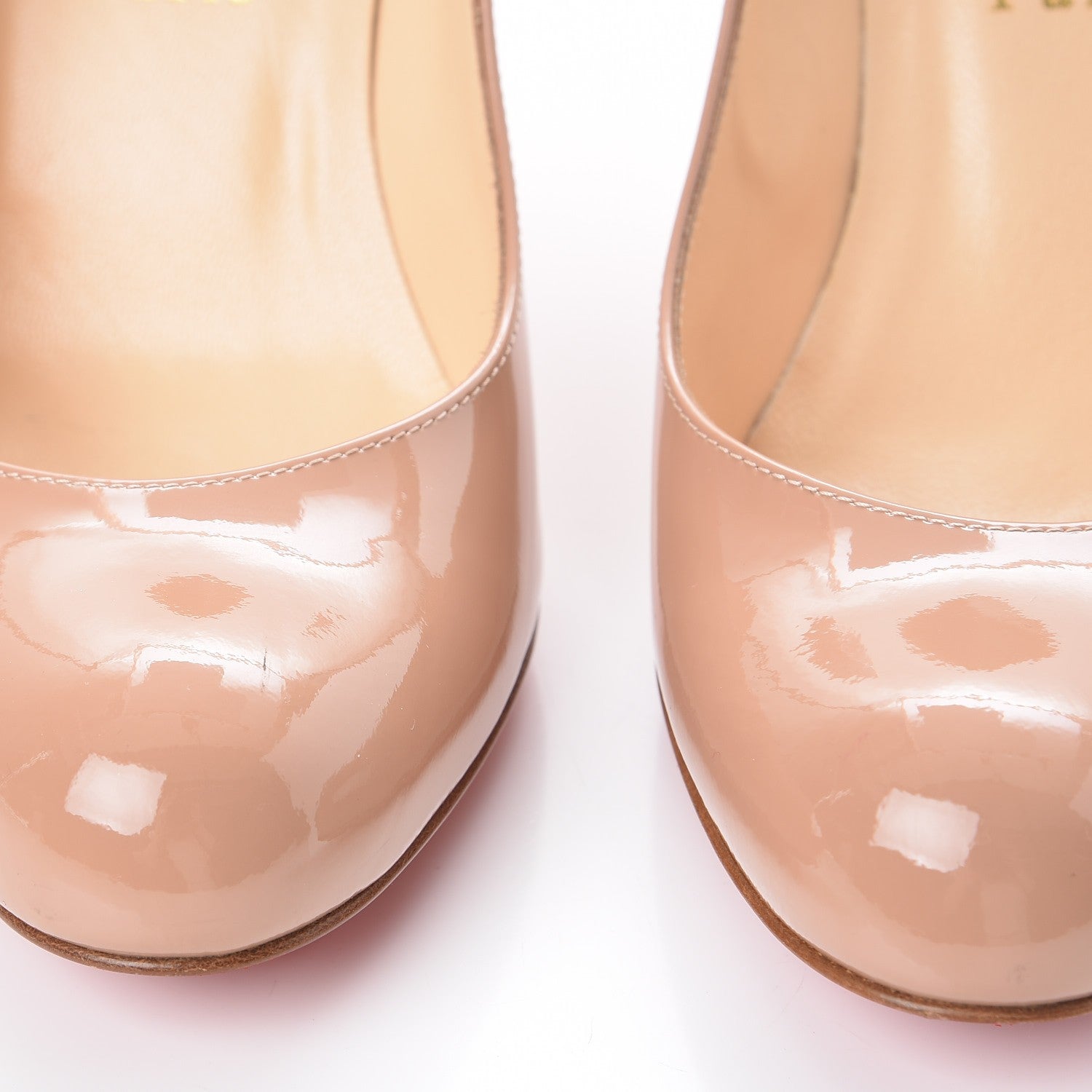 Christian Louboutin Patent Simple 85 Pumps 36 Nude 5 of 12