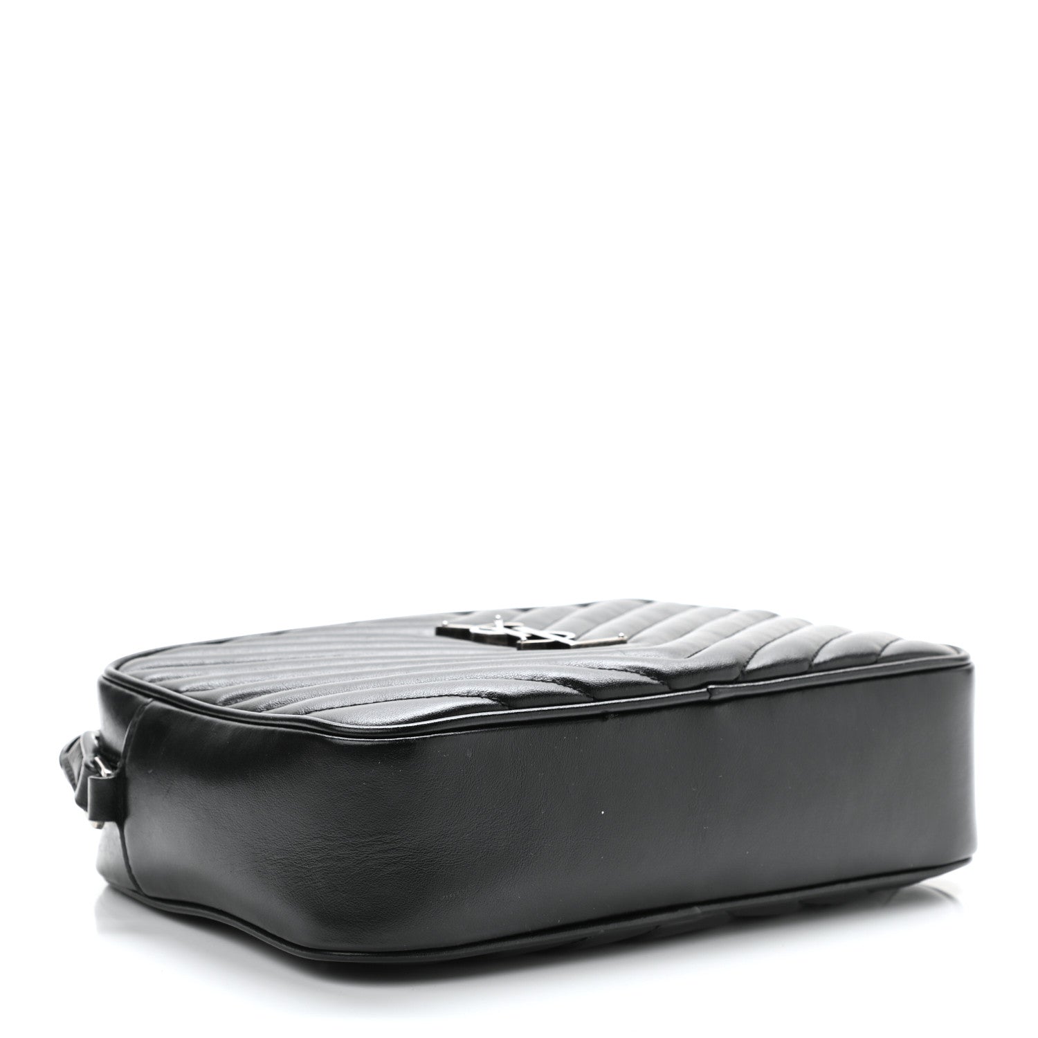 Saint Laurent Calfskin Matelasse Monogram Lou Camera Bag Black 4 of 10