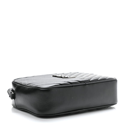 Saint Laurent Calfskin Matelasse Monogram Lou Camera Bag Black 4 of 10
