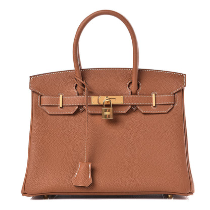 Hermes Togo Birkin 30 Gold 1 of 32