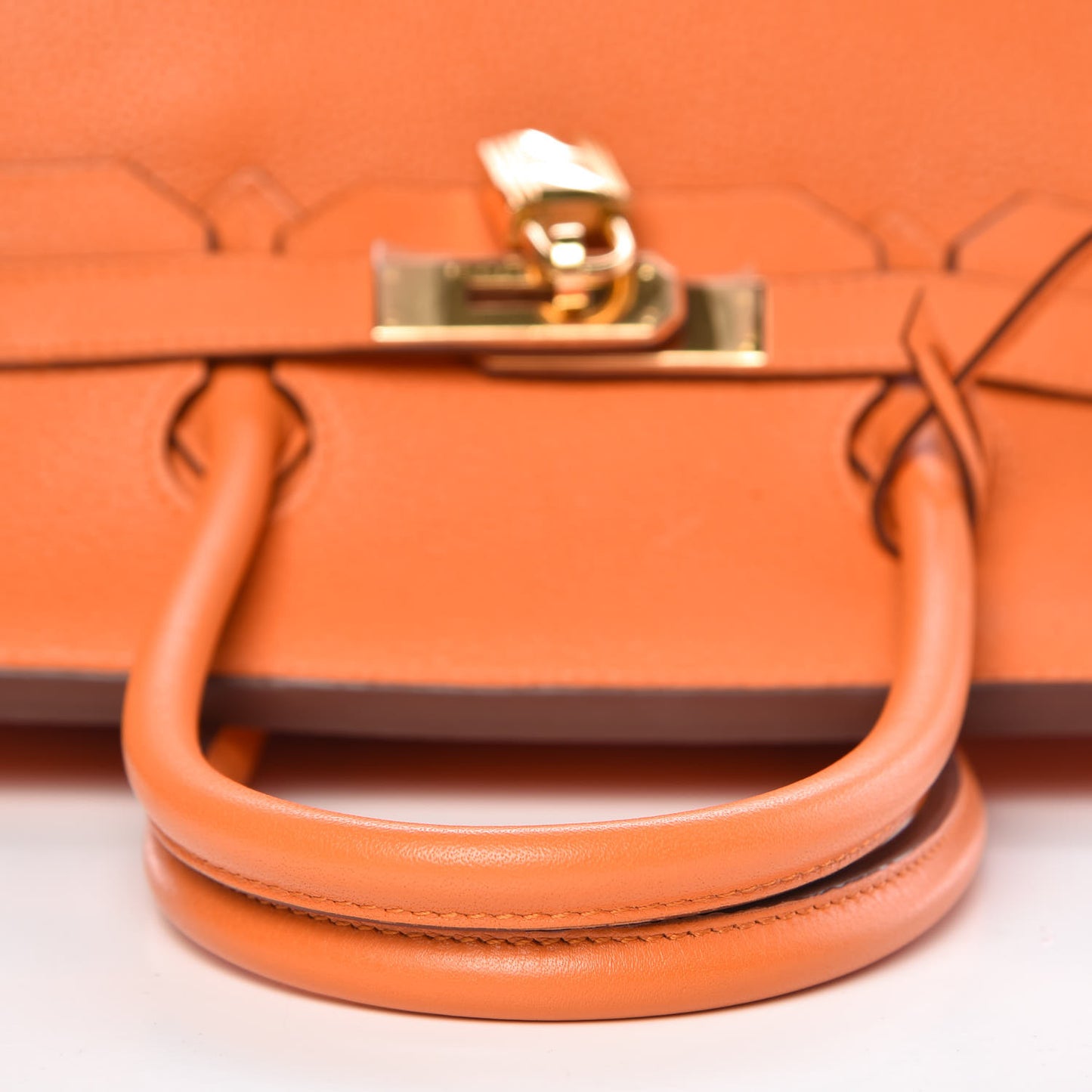 Taurillon Clemence Birkin 35 Orange