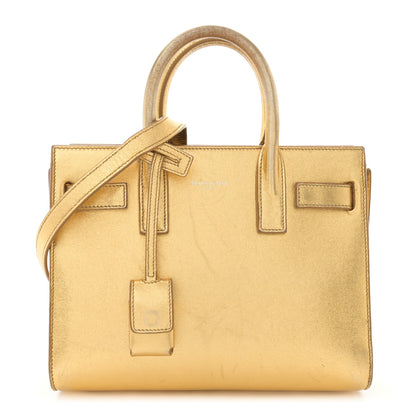 Saint Laurent Metallic Calfskin Nano Sac De Jour Gold 1 of 18