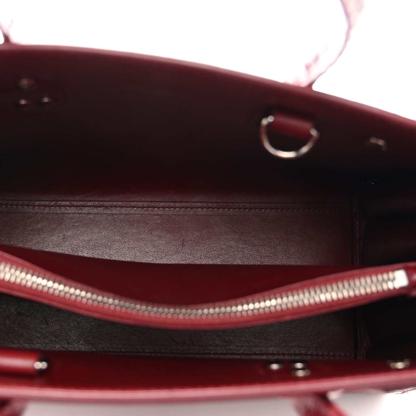 Calfskin Crocodile Embossed Baby Sac De Jour Red