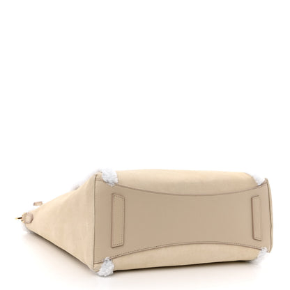 Givenchy Suede Shearling Small Antigona Natural Beige 4 of 9