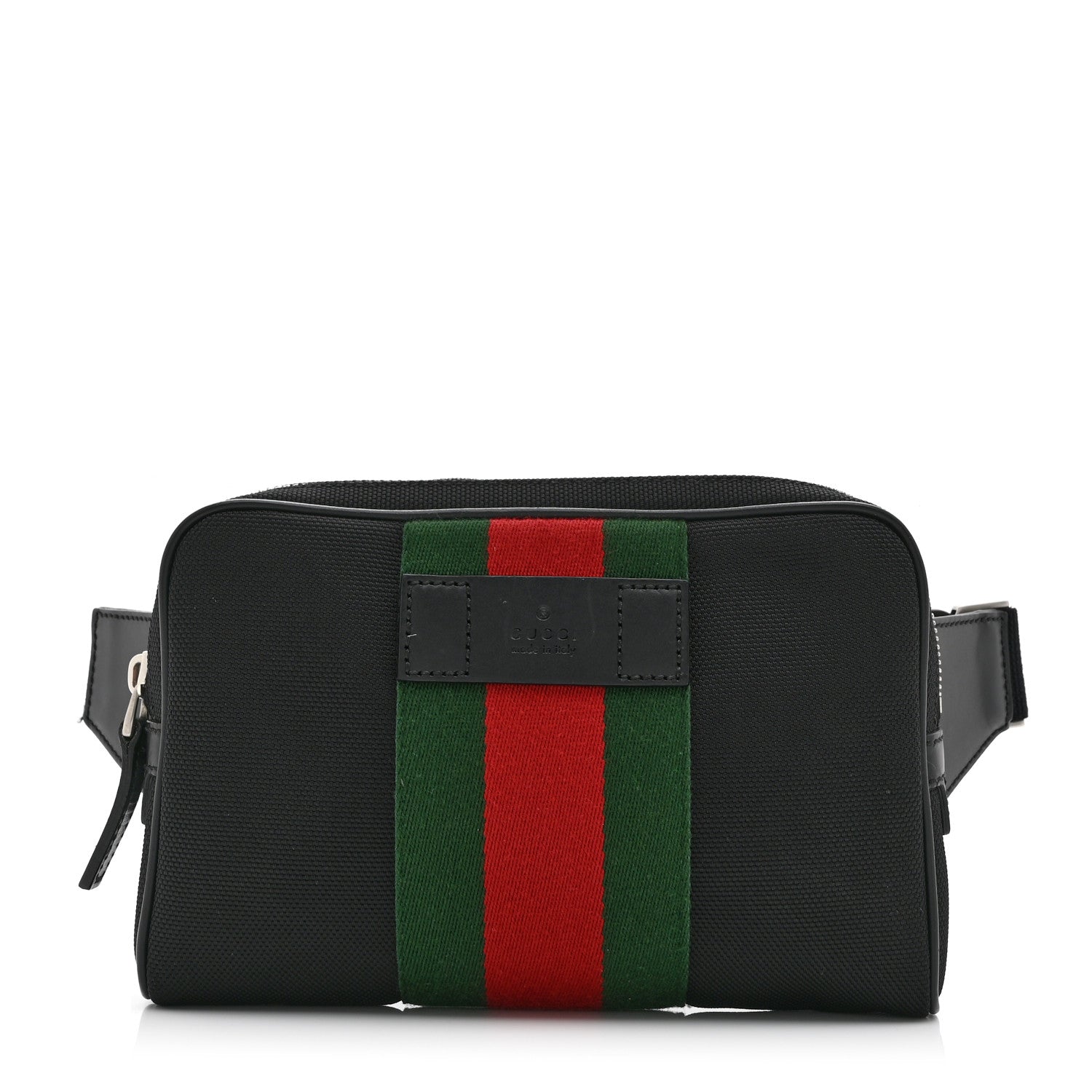 Gucci Canvas Web Slim Belt Bag Black 1 of 11