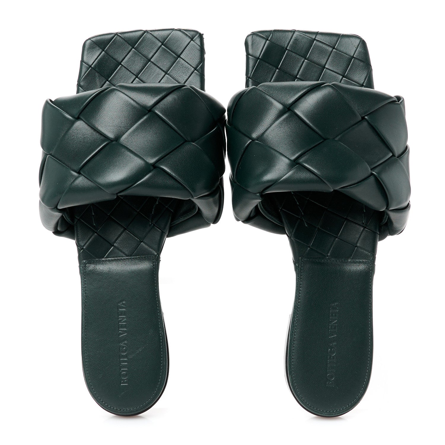 Bottega Veneta Nappa Maxi Intrecciato Lido Flat Sandals 39 Inkwell 2 of 8