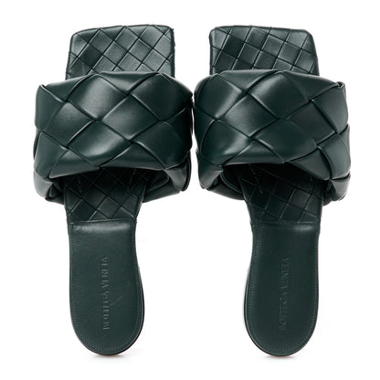 Bottega Veneta Nappa Maxi Intrecciato Lido Flat Sandals 39 Inkwell 2 of 8