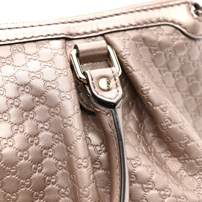 Gucci Metallic Microguccissima Medium Sukey Top Handle Bag Dark Cipria 11 of 17