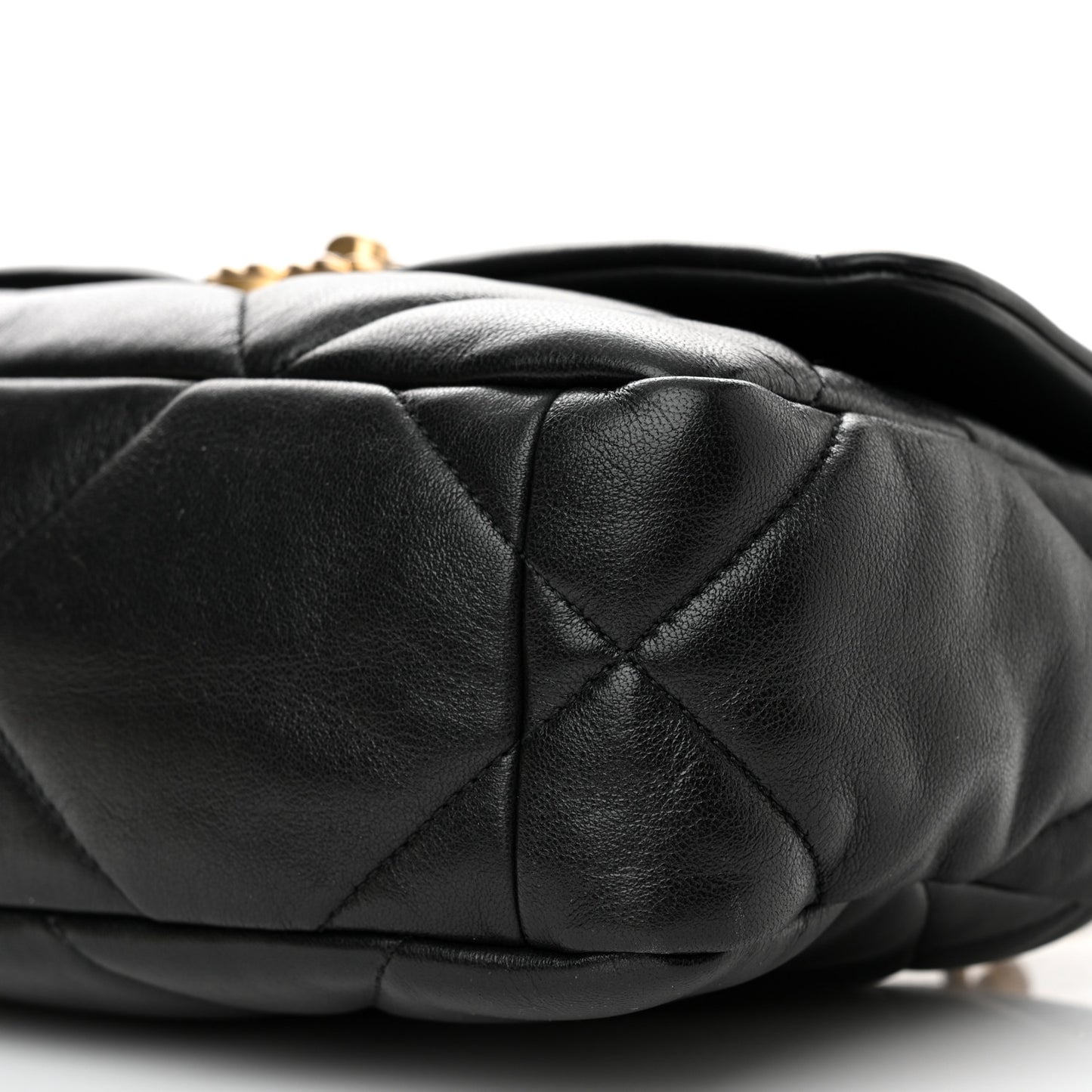 Goatskin Quilted Medium Chanel 19 Flap Black