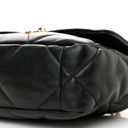 Chanel Goatskin Quilted Medium Chanel 19 Flap Black 10 of 11