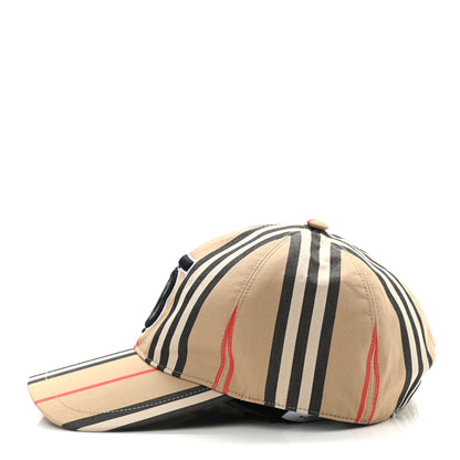 Burberry Cotton Vintage Check Monogram Baseball Hat M Archive Beige 4 of 8