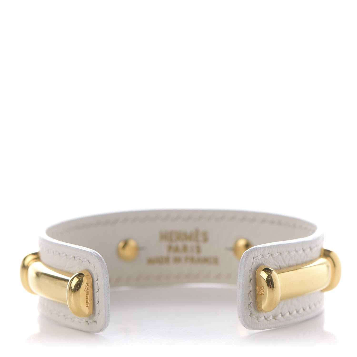 Hermes Courchevel Bamboo Bracelet White 2 of 4