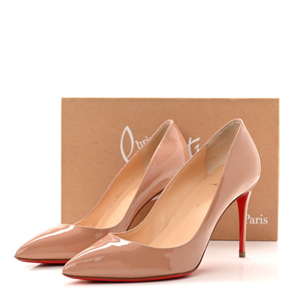 Louis Vuitton CHRISTIAN LOUBOUTIN Patent Pigalle Follies 85 Pumps 41 Nude 41 Nude 9 of 9