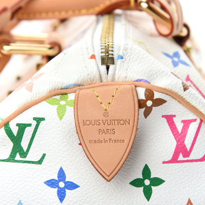 Louis Vuitton Monogram Multicolor Speedy 30 White 8 of 10