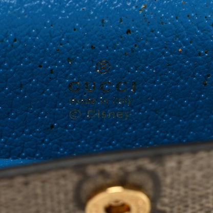 Gucci X DISNEY GG Supreme Monogram Donald Duck Lipstick Holder Bag Beige Ebony Blue 6 of 7