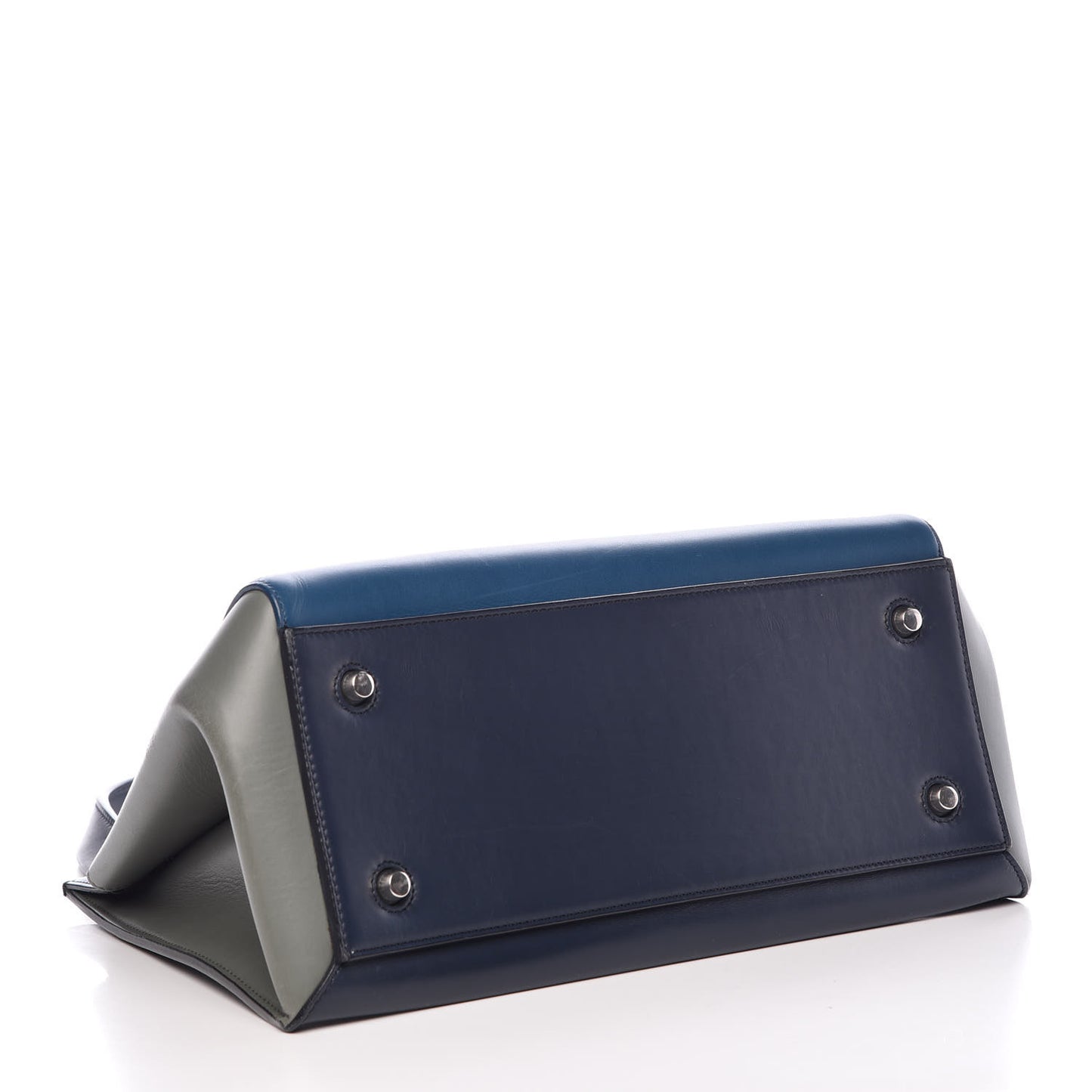 Smooth Calfskin Medium Tri-Color Edge Shoulder Bag