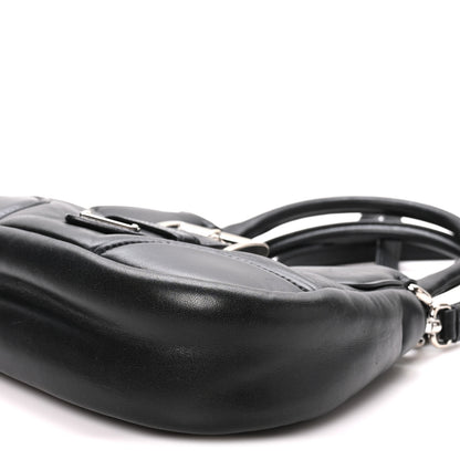 Prada Nappa Soft Padded Re-Edition 2002 Moon Bag Black 9 of 9