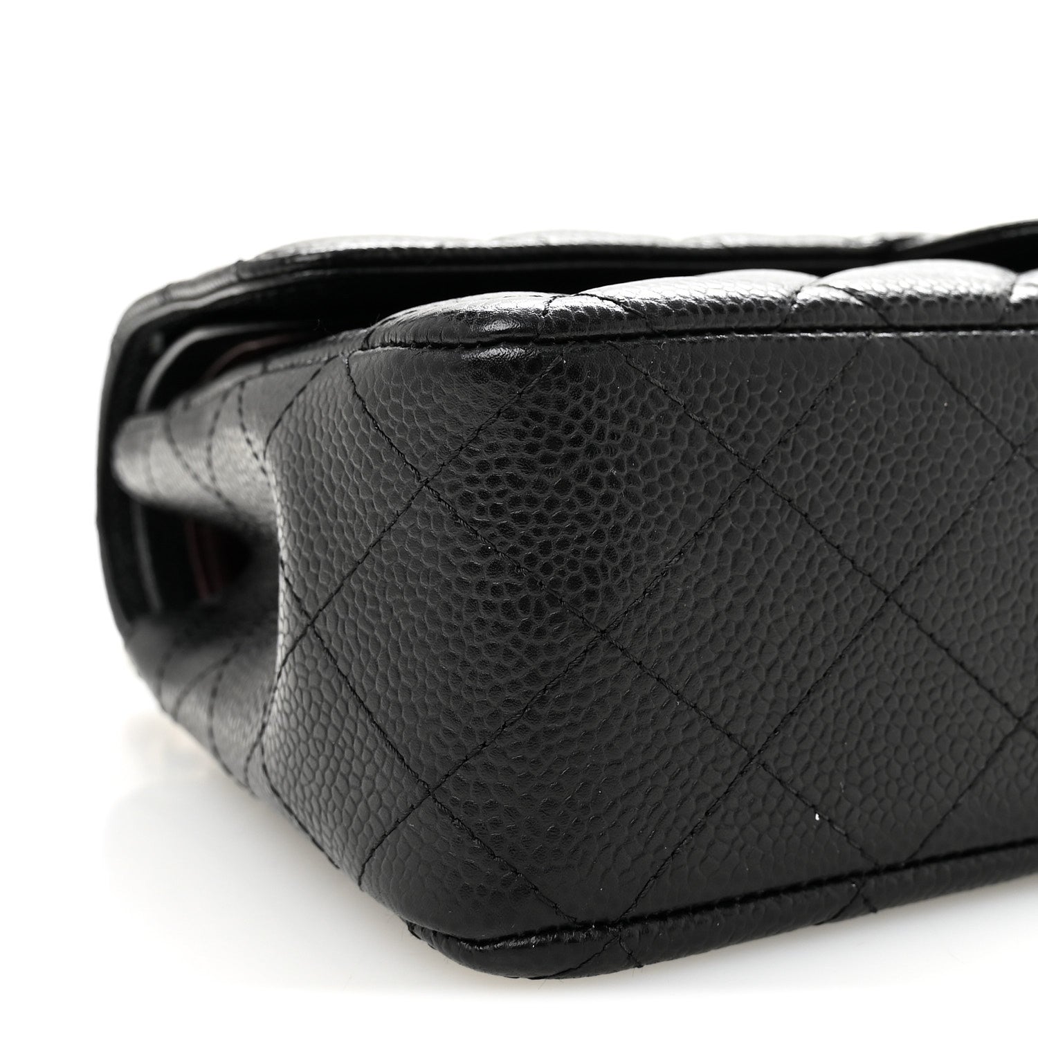 Chanel Caviar Quilted Medium Double Flap Black 9 of 10