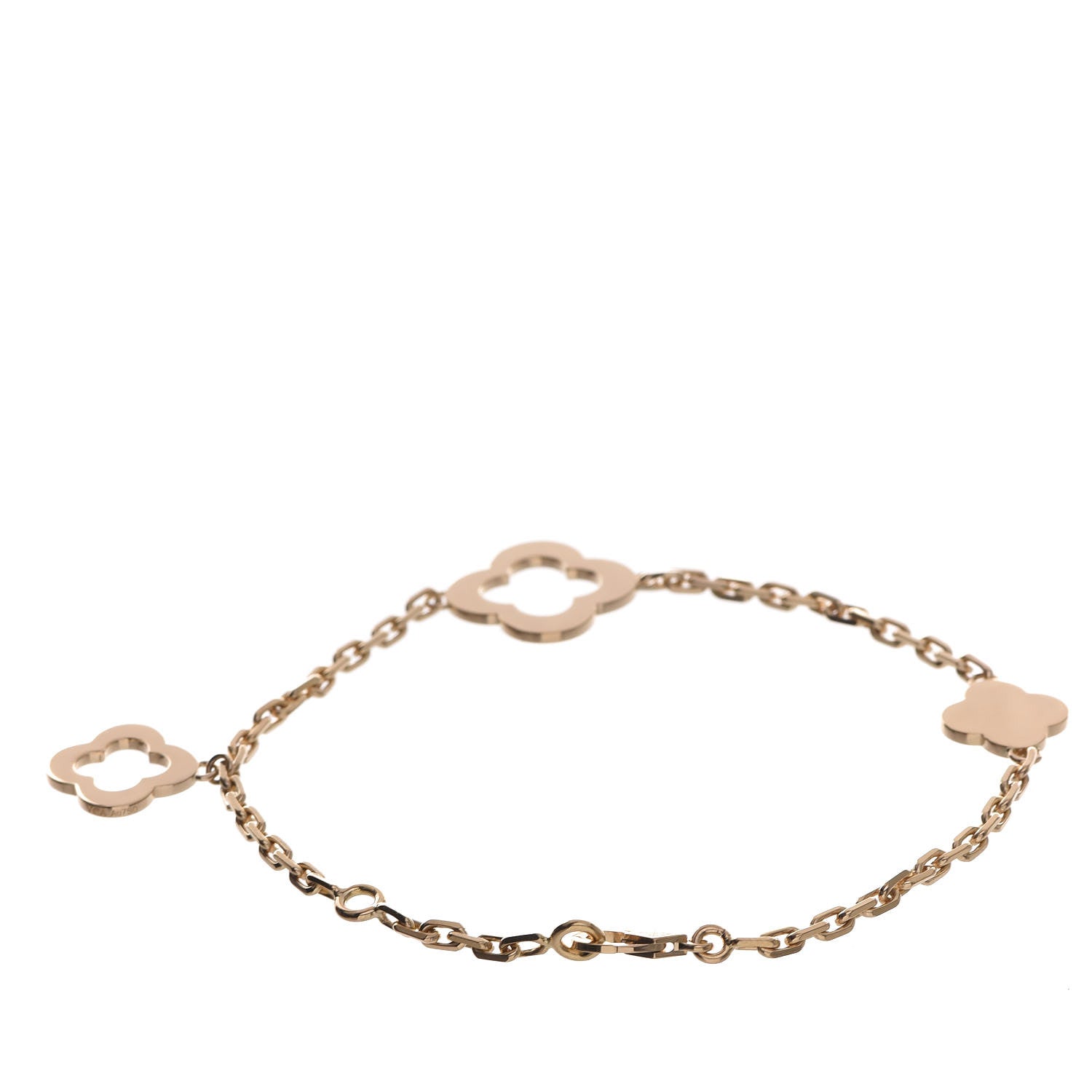 Van Cleef & Arpels 18K Yellow Gold 3 Motifs Byzantine Alhambra Bracelet 3 of 7
