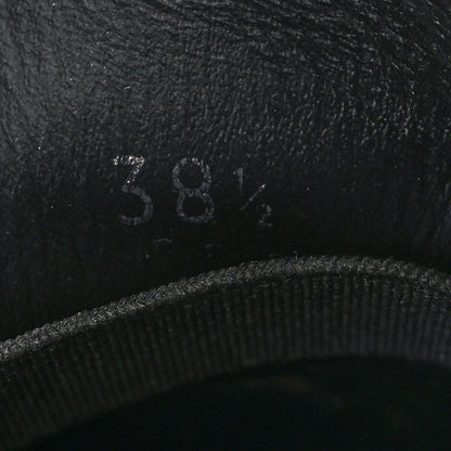 Prada Spazzolato Triangle Logo Monolith Pointy 55mm Loafers 38.5 Black 8 of 9
